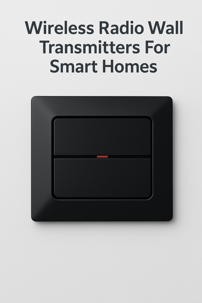 Wireless Radio Wall Transmitters For Smart Homes