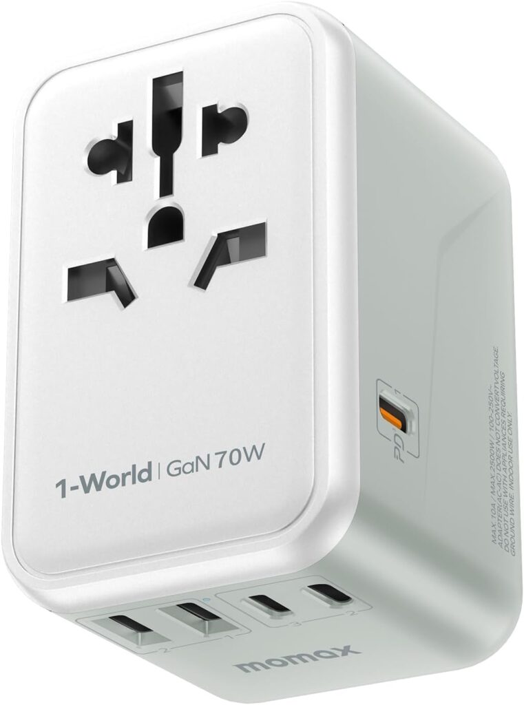 MOMAX 70W GaN Universal Travel Adapter