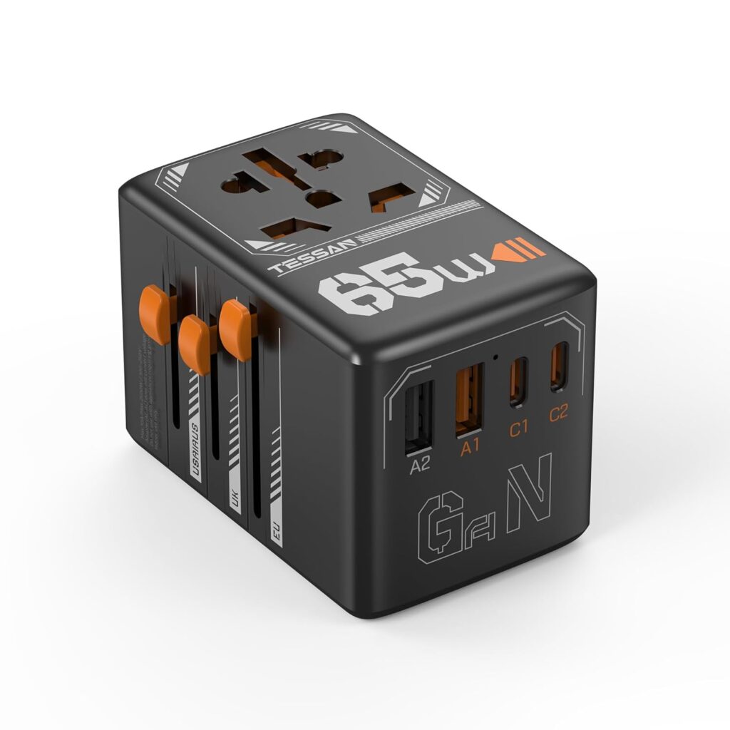 Tessan 65W GaN Universal Travel Adapter