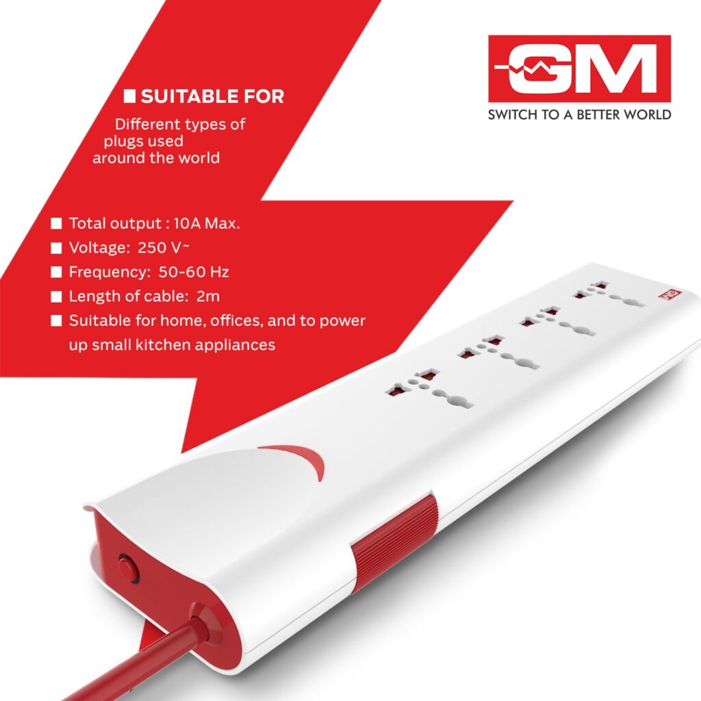 4-Socket Power Strip With Surge Protector