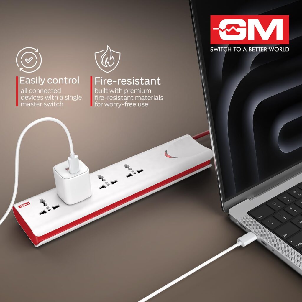 4-Socket Power Strip With Surge Protector