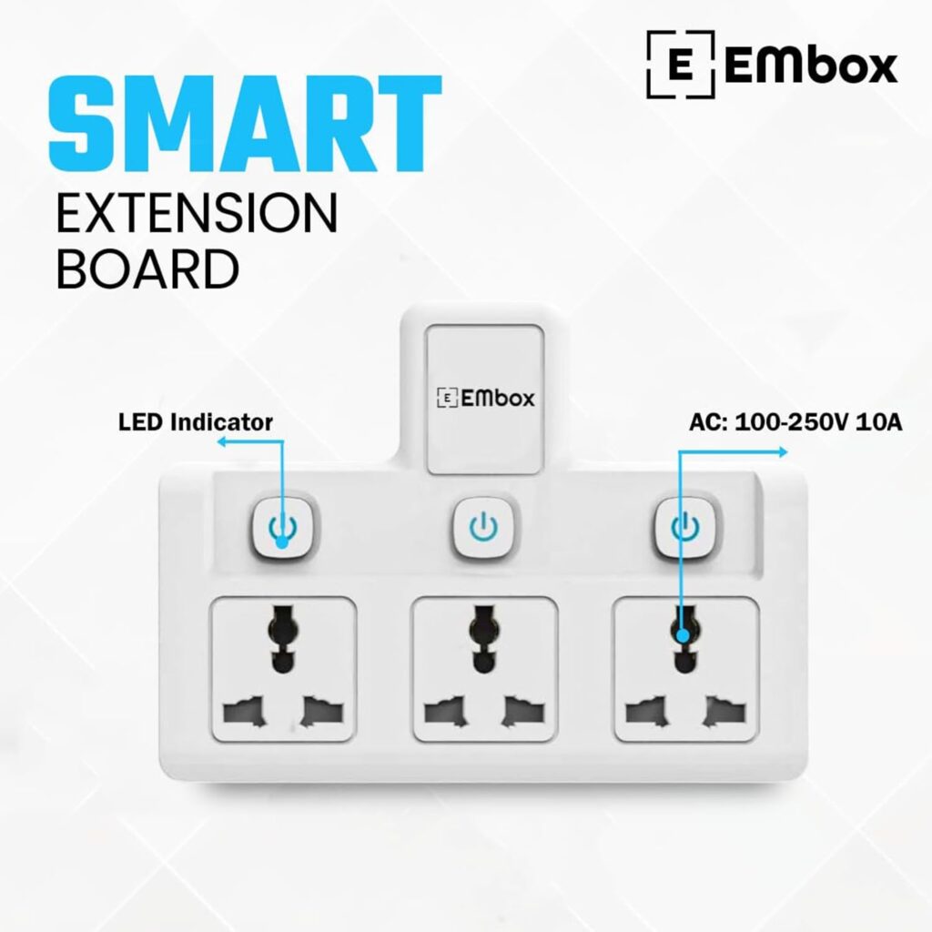 Best Cordless Extension Board with Individual Switch (1500W)