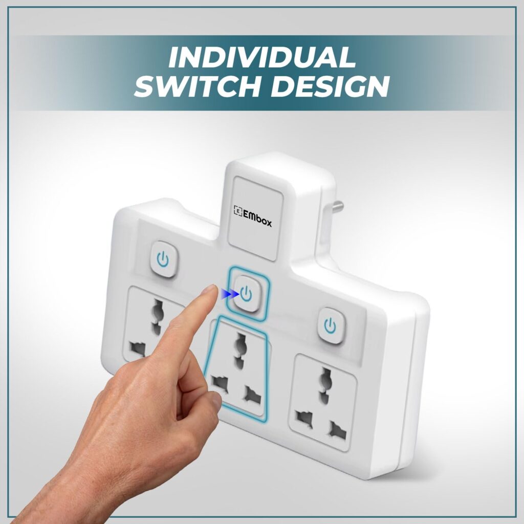 Best Cordless Extension Board with Individual Switch (1500W)