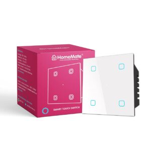 HomeMate Wi-Fi Smart 4 Gang Touch Switch