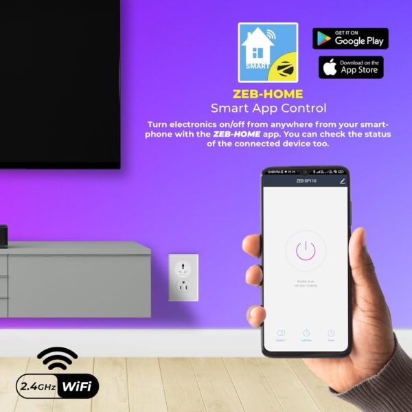 Zebronics ZEB-SP110 Smart Wi-Fi Plug - Image 4