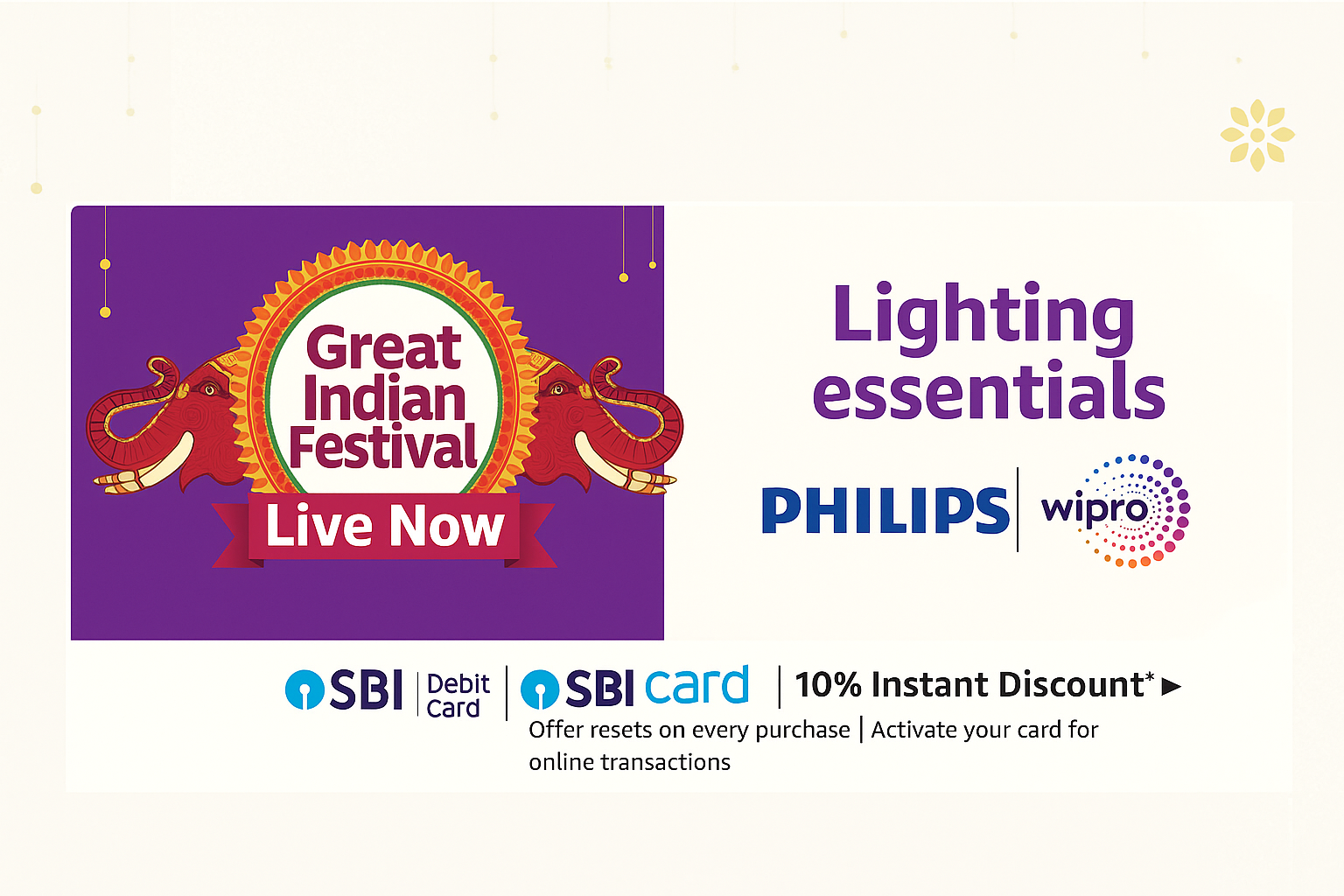 Upgrade Your Home Lighting Essentials With Amazon Festival Sale
