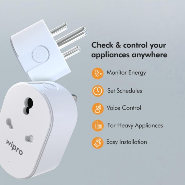 Wipro 16A Wi-Fi Smart Plug - Image 5
