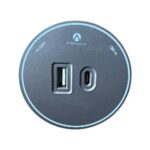 Transform Your Kitchen and Office Power Setup with  Adivaa Modular Rotating Power Track Socket