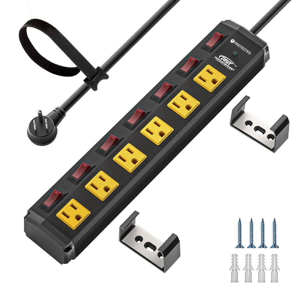 CRST 6 Outlet Heavy Duty Power Strip