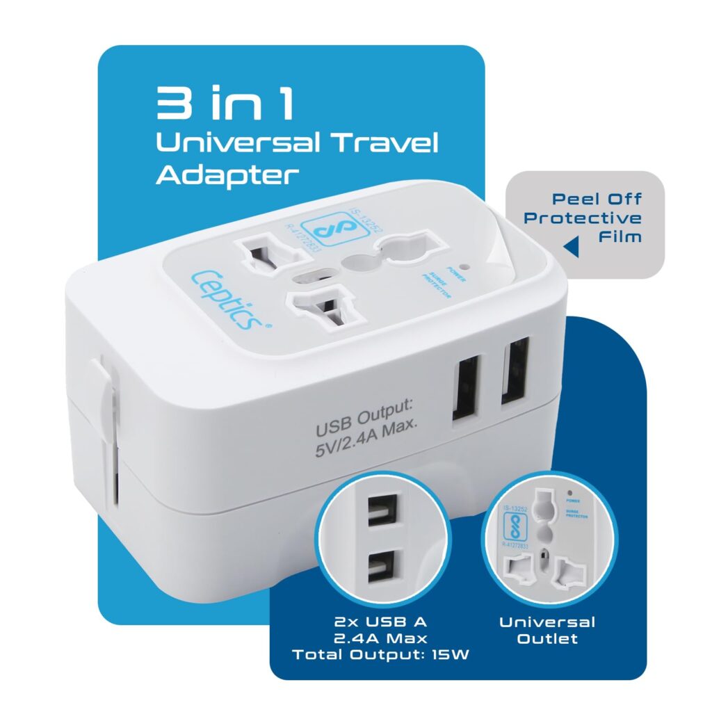 Ceptics Travel Adapter 