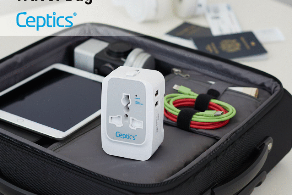Stay Safe Abroad: How Ceptics Travel Adapter Protects You from Power Surges