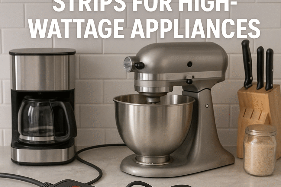 heavy-duty power strips for high-wattage appliances.