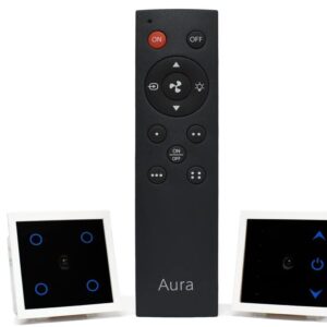 Dewire Home Automation Remote Controlled Switches Combo - Fan Regulator & 4 Channel Switch (250V)