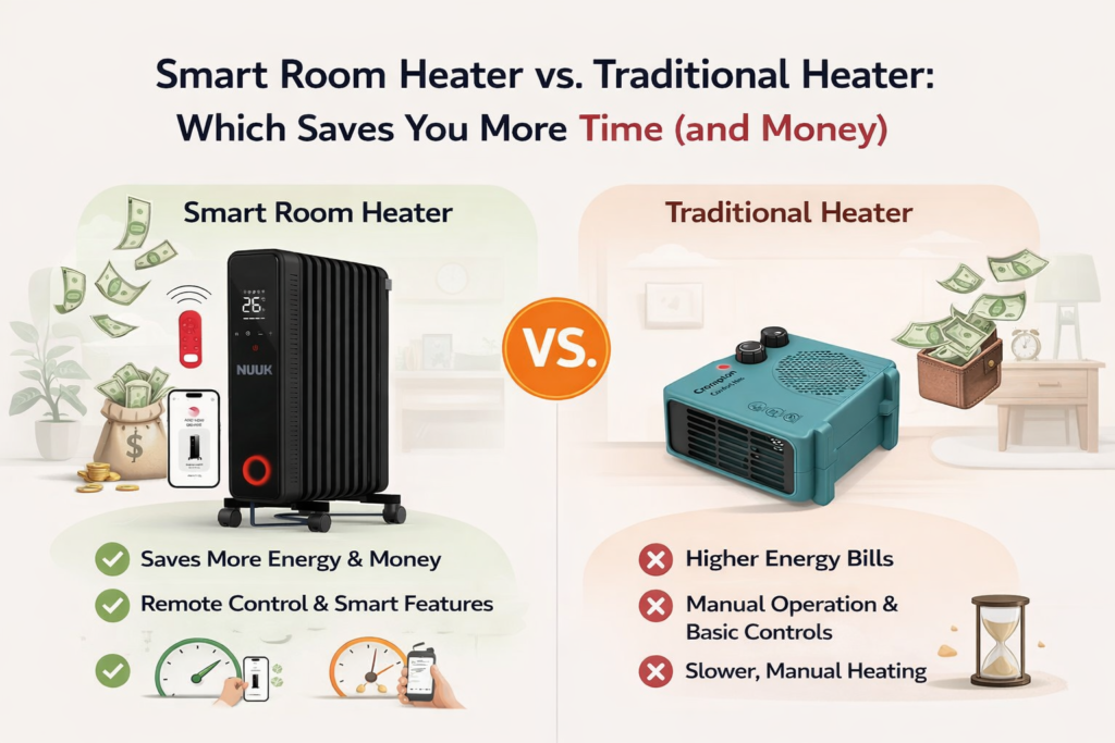 Smart Room Heater vs. Traditional Heater: Which Saves You More Time (and Money)?