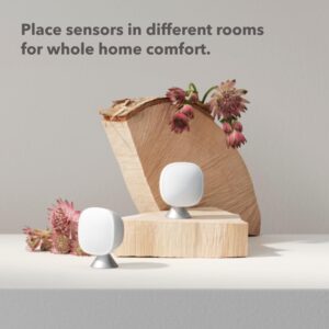 Ecobee SmartSensor 2-Pack (White) – Room Temperature & Occupancy Sensor for Whole-Home Comfort