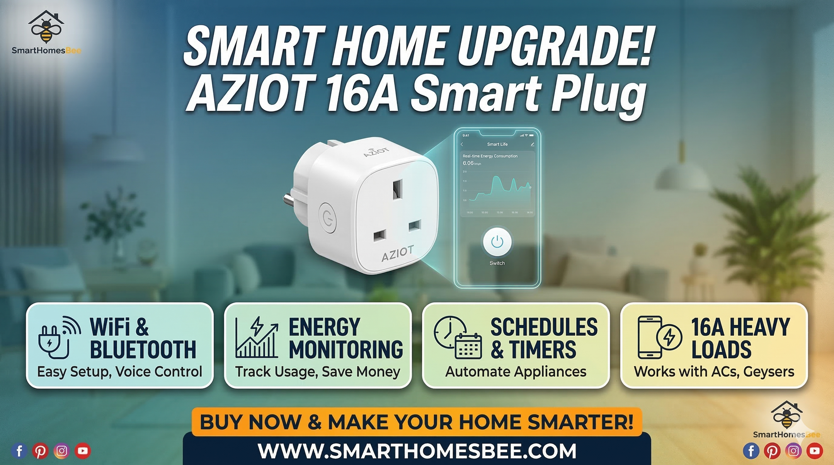 AZIOT vs Wipro vs Tapo P110 — Which 16A Smart Plug is Best for Indian Homes in 2026?