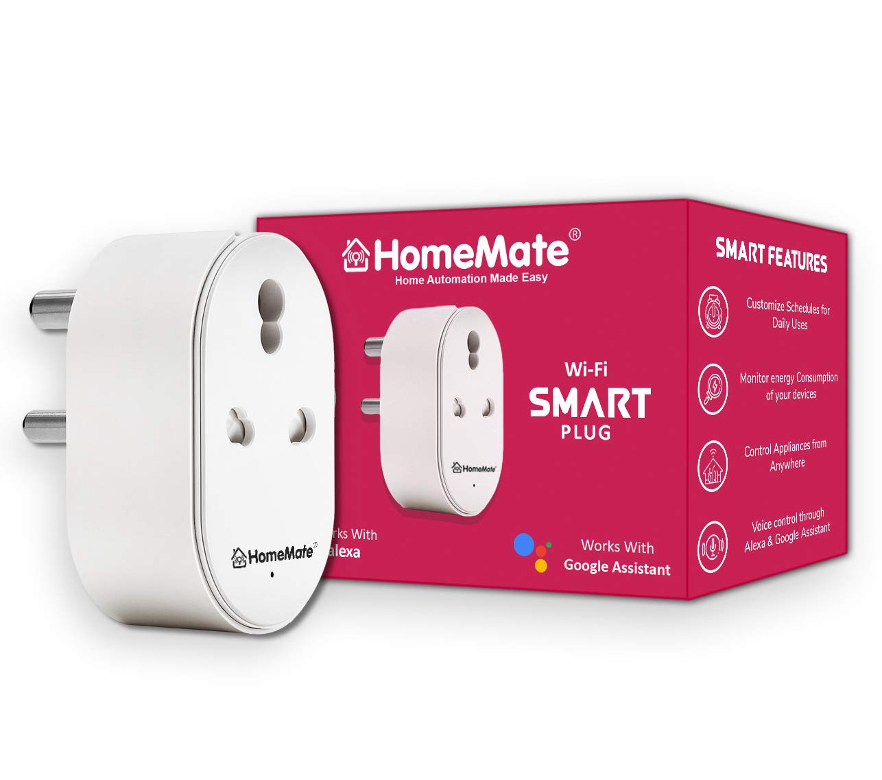 The Best Smart Plugs Under ₹1000 in India (2026) – Our Hive-Certified Picks! 5 The Budget Maverick: HomeMate 16A Smart Plug