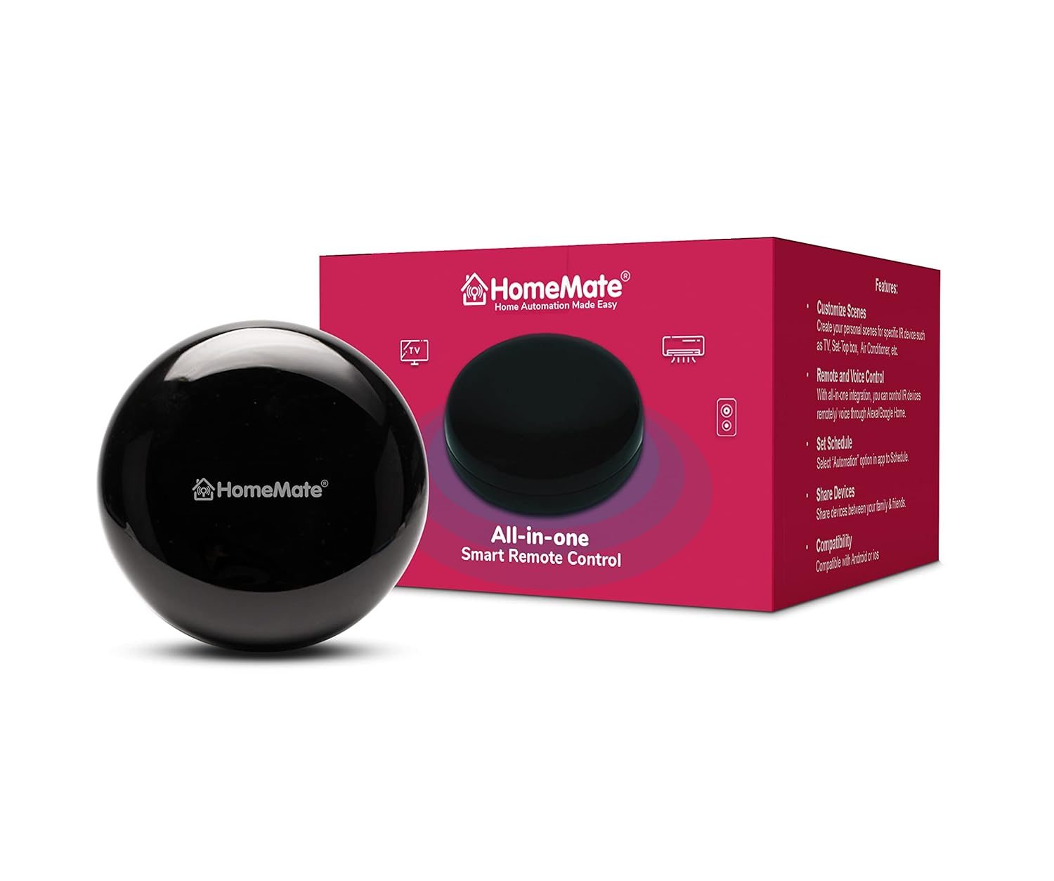 Best WiFi IR Blaster for AC Control in India (2026) 4 HomeMate WiFi Smart IR Control Hub