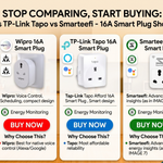 Wipro vs TP-Link Tapo vs Smarteefi — Which 16A Smart Plug Should You Buy in India?
