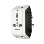 Anchor by Panasonic 6A 3 Pin Multiplug Universal Travel Adapter