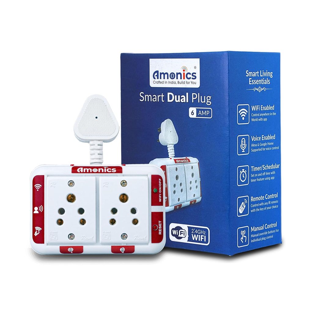 The Best Prime Day Smart Plug Deals You Can’t Afford to Miss (Up to 63% Off!) 6 Smart Plug 6amp Dual Node Up to 500W per Plug Compact Hub Free App Controlled Compatible with Alexa Google Home Voice Enabled Smart Home Socket White